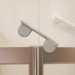 Milton Silver RH Corner Access Half Height Twin Bi-Fold Shower Doors with Fixed Panel -Shower Enclosures Shop VP3RH SIL 10X10 D2 460 14