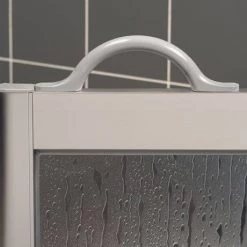 Milton Silver LH Corner Access Half Height Twin Bi-Fold Shower Doors with Fixed Panel 10 Milton Silver LH Corner Access Half Height Twin Bi-Fold Shower Doors with Fixed Panel -Shower Enclosures Shop VP3RH SIL 10X10 D3 460 13