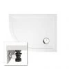 Zamori - 35mm Offset Quadrant Shower Tray with Leg & Panel Set - Left Hand - Various Size Options -Shower Enclosures Shop Z1195 KIT P