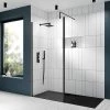 Venice Matt Black Outer Framed 8mm Wetroom Screen with Support Arm (1950mm High) - Various Sizes 1 Venice Matt Black Outer Framed 8mm Wetroom Screen with Support Arm (1950mm High) - Various Sizes -Shower Enclosures Shop ven7 lms